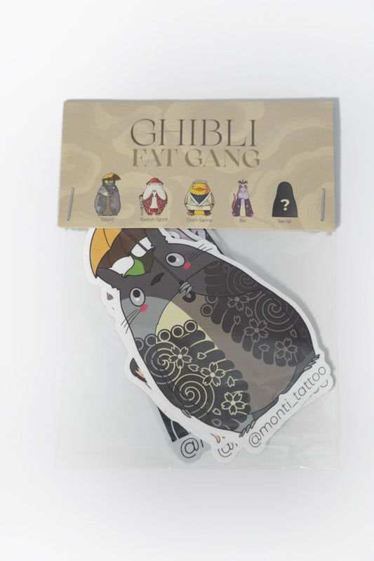 Pack de stickers GHIBLI FAT GANG