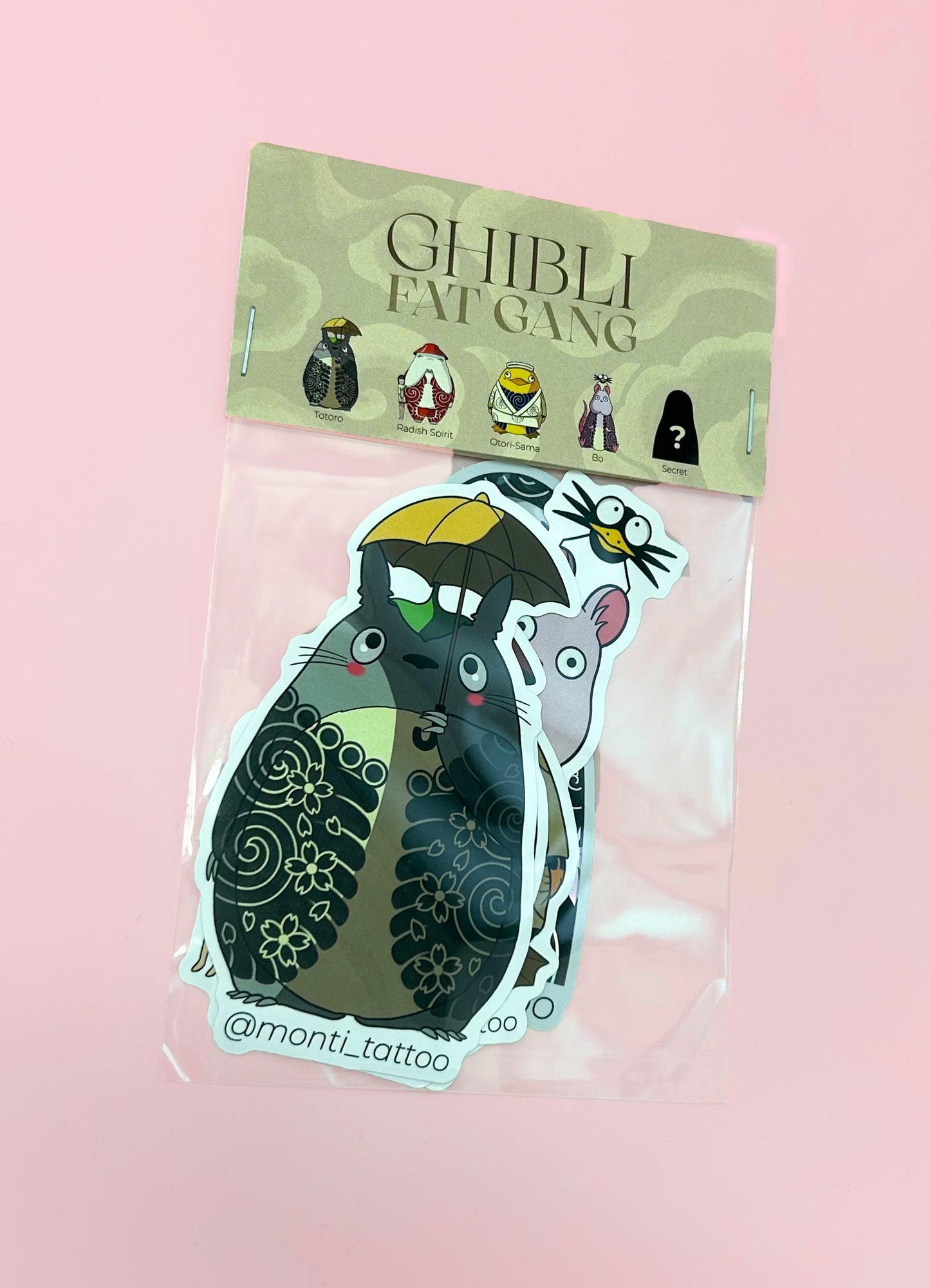 Pack de stickers GHIBLI FAT GANG